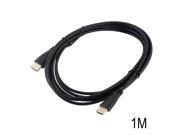 1M Gold Plated High Speed HDMI Cable with Ethernet Connection V1.4 HD 1080P Male Male Black