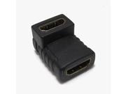 HDMI Extend Adapter Converter HDMI Female to HDMI Female 90 Degree for HDTV Home Theater DVD Player Black