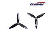 Gemfan 5152 5.1 X 5.2 3 Blade Propeller 5.0mm Mounting Hole CW CCW for Racing Quacopter Black