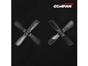 Gemfan 2035 2 X 3.5 4 Blade Propeller 1.5mm Mounting Hole CW CCW for Racing Quacopter Transparent