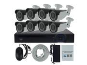 1080P Security Camera System POE IR Night Vision 130ft Varifocal Lens H.264 CCTV Surveillance System