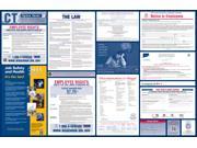 Connecticut Labor Law Poster 2015 Laminated All On One State and Federal Labor Law Poster