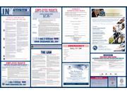 Indiana Labor Law Poster 2015 Laminated All On One State and Federal Labor Law Poster