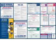 Maine Labor Law Poster 2015 Laminated All On One State and Federal Labor Law Poster