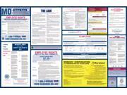 Maryland Labor Law Poster 2015 Laminated All On One State and Federal Labor Law Poster
