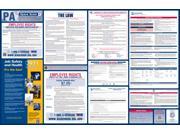 Pennsylvania Labor Law Poster 2015 Laminated All On One State and Federal Labor Law Poster