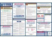 Wyoming Labor Law Poster 2015 Laminated All On One State and Federal Labor Law Poster