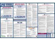 Puerto Rico Labor Law Poster 2015 Laminated All On One State and Federal Labor Law Poster