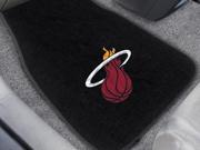 FANMAT NBA Miami Heat 2 pc Embroidered Car Mat Set