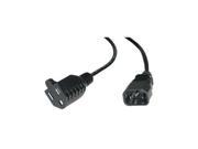 C2G Power cable IEC 320 EN 60320 C14 NEMA 5 15 F 6 ft black