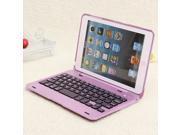 Pink Foldable Wireless Bluetooth Rechargeable Keyboard Case Cover For iPad Mini 1 2 3