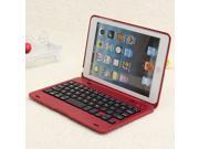 Red Foldable Wireless Bluetooth Rechargeable Keyboard Case Cover For iPad Mini 1 2 3