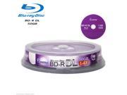 10 Pack Smartbuy Blu ray BD R BDR DL Dual Layer 6X 50GB Logo Top Recordable Disc