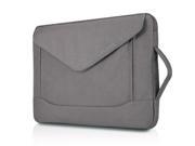 New Gray 15 PLEMO Laptop Bag MacBook Sleeve Case Cover Briefcase w Handle and Shoulder Strap 15 Inch