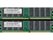 2GB 2X1GB DDR MEMORY RAM PC2700 NON ECC DIMM 184 PIN Destop Memory