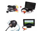 150° CMOS Night Vision Waterproof Car Rear View Reverse Backup Parking Camera 4.3 LCD Monitor