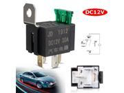 New Fused On Off Car Motor Automotive Fused Relay DC 12V 30A 4 Pin 4P SPST Metal