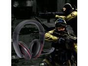 Black Wired Gaming Surround Stereo Headphone Headset Earphone with Microphone For PC