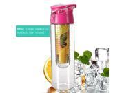 800ML Fruit Juice Infusing Infuser Water Bottle Sport Health Lemon Juice Bottle Flip Lid