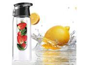 800ML Fruit Juice Infusing Infuser Water Bottle Sport Health Lemon Juice Bottle Flip Lid