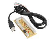 Zero Delay USB Encoder PCB Board PC to Joystick For Arcade DIY Game KIT Cable
