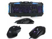 NEW! Masione LED Lighting USB Wired Pro Gaming Mouse Keyboard For Laptop PC