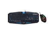 NEW! 118 Keys Red Blue Backlight Colors Gaming Keyboard 2400DPI 6D Game Mouse
