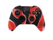 Camo Color Silicon Case Skin Cover for XBox One Wireless Controller Red Black