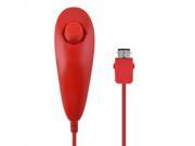 Wired Nunchuk Controller for Ninendo Wii U Remote Red