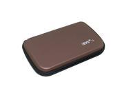 Protective Hard Airfoam Pouch Carry Bag for Nintendo DS DSiLL XL Brown