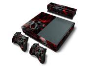 Pattern Series Skin Sticker for Xbox ONE Red Skull Decal