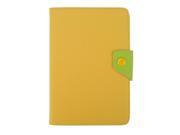 PU Leather Flip Cover with TPU Case Stand for iPad Mini Yellow