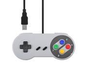 Retro SNES USB Wired Classic Controller GamePad for Windows PC Color