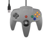 Direct USB N64 Wired Classic Controller Pad for Windows PC Mac Gray Grey