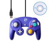 Classic Nintendo GC Gamecube Style USB Wired Controller for PC and Mac Violet