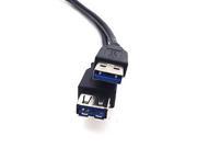 6 FT Black Blue USB Cable 3.0 A Male to A Female Extension USB Cable Cord New