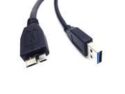 3FT 3 Feet 1m Standard USB 3.0 Male Type A to Micro B Cable Blk High Speed 5Gbps