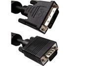 6Ft. 6 Feet DVI A Analog Male to HD 15 VGA Male 12 5 Pin Dual Link Cable