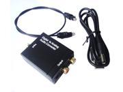 EDD Digital Optical Toslink SPDIF Coax to Analog L R RCA Audio Converter Adapter