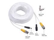 100ft Surveillance Wire Cord CCTV Video Power BNC RCA DVR Security Camera Cable