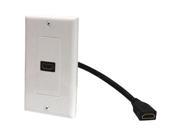 STEREN 526 101WH HDMI R Wall Plate Pigtail