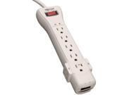 Tripp Lite 7 outlet Surge Protector telephone Protection 7ft Cord