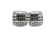 Black and White Crystal Square Cufflinks
