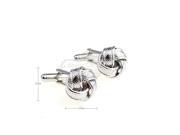 Silver Love Knot with Streaks Cufflinks