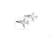 Classi Engraved Silver Plane Modeling Cufflinks