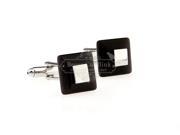 Classic Square Gray Cufflinks