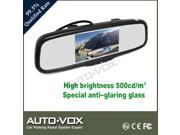 5 Universial Clip on LCD Car Rear View Mirror Monitor High Brightness Car Mirror