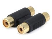 Monoprice 2 RCA Jack to 2 RCA Jack Adapter Gold Plated