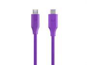 Monoprice Palette Series 2.0 USB C to Micro B 6ft Purple