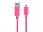 Monoprice Palette Series 2.0 USB C to USB A 3ft Pink